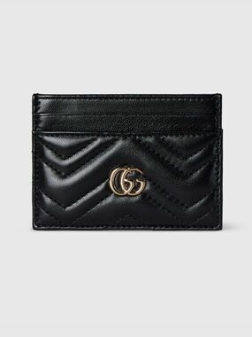 Gucci GG Marmont card case in Variation
black leather